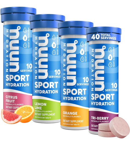 Pastillas Hidratantes Con Electrolitos Nuun Sabores 40 Und