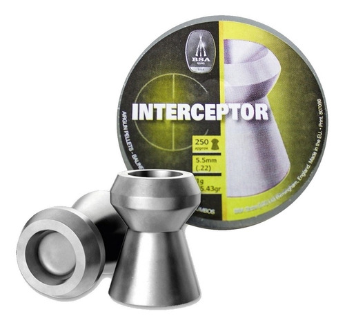 Balines Bsa Interceptor 5.5mm X 250  Unidades