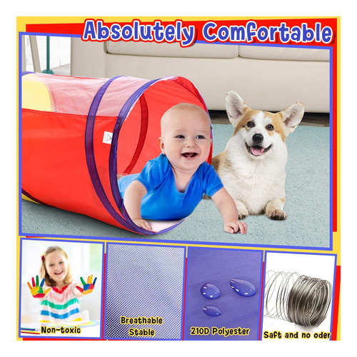 Túnel De Juego Multicolor De 4 Pcs Sim -woins Corte Para Y 6
