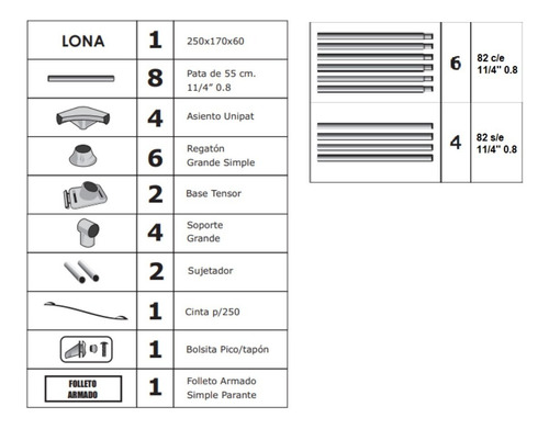 Imagen 5 de 7 de Pileta De Lona Piletin 250x170x60 Cm 2550 Lts Reforzada