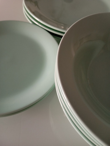 Juego De Platos Ikea Original Verde Agua (Usado)