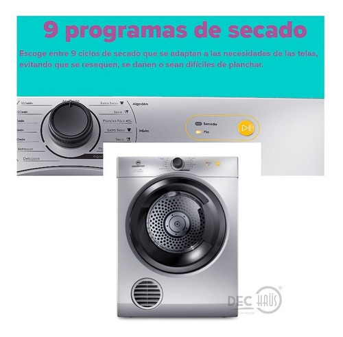 Secadora Mademsa 9d Szg 9 Kgs 9 Prog  Secado 2250w /dechaus