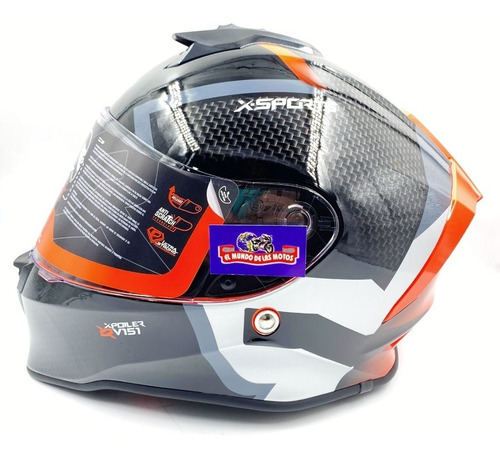 Casco X-sports Moto V151 Origen Negro/naranja
