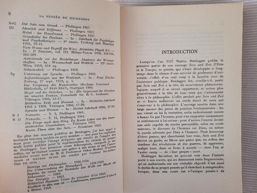 La Pensee De Heidegger Otto Poggeler Aubier Montaigne