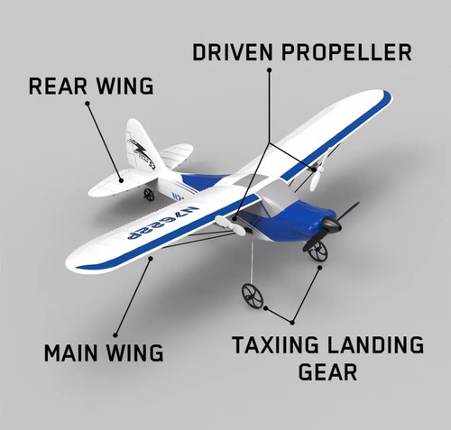 Avioneta Rc Fremego 2 Canales 2.4 Ghz