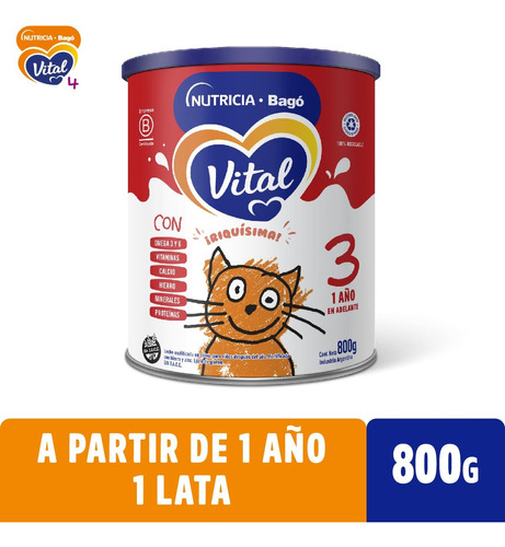 Nutricia Bagó Vital 3 En polvo - Lata 800 g