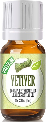 Vetiver - 100% Puro, Mejor Grado Terapéutico Aceite Esencial