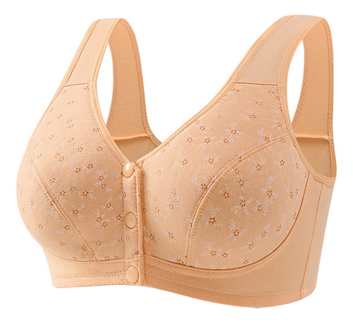 Ropa Interior Cómoda Y Suave De Color Liso Con Botón Frontal