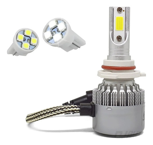Kit Farol Milha Auxiliar Polo E Virtus Drl Seta 18/21 C/led