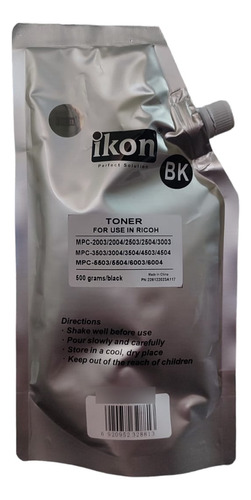 Toner Recarga Para Ricoh Mpc2003/2004/2503/2504/3003 500g 