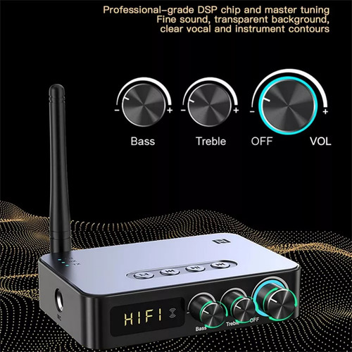 Transmisor Receptor De Audio Bluetooth 5.1 Con Aux Rca ,