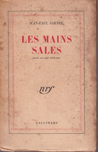 Les Mains Sales Jean Paul Sartre (Usado)