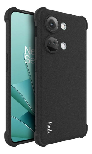 Capa De Telefone Imak Tpu Preta Fosca Para Oneplus Ace 2v 5g