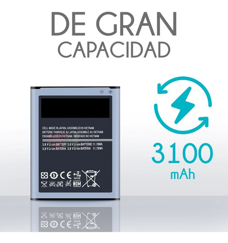 Pila Bateria Samsung Galaxy Note 2 N7100 3100 Mah