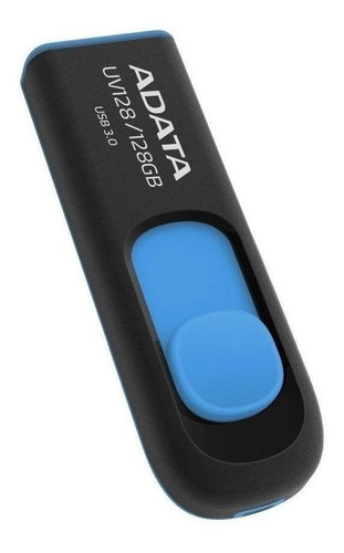 Imagen 2 de 3 de Memoria USB Adata UV128 128GB 3.2 Gen 1 negro y azul