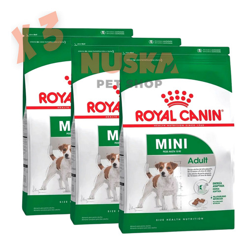 Royal Canin Mini Adult 7.5 Kg X 3 Unidades Perro Pequeño