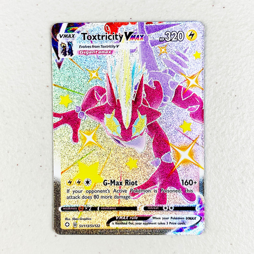Mint Toxtricity Vmax Shiny Cartas Pokemon Tcg Toxtricity Vmax Shiny Inglés (Usado)