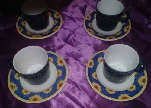 Pocillos De Café Porcelana ( Colombia ) ( 4) (Usado)