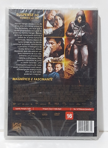 Dvd Millennium Os Homens Que Não Amavam As Mulheres Lacrado