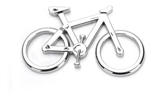 Emblema Ictus Bike Prata Imã Adesivo Carro Geladeira