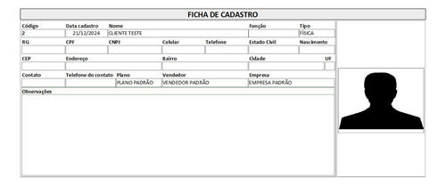 Programa Cadastro De Clientes Com Foto
