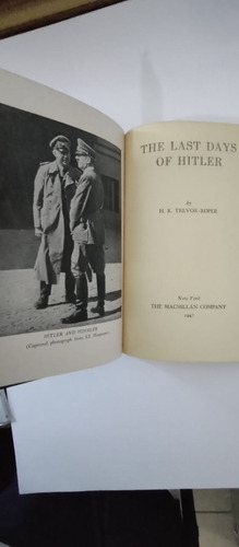 The Last Days Of Hitler  H. R. Trevor-roper /macmillan. 1947