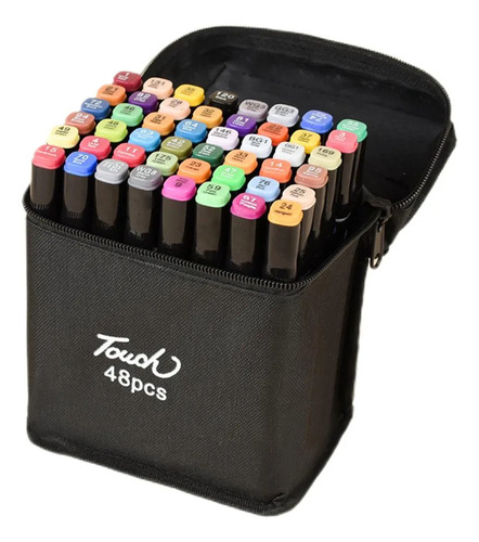 Estuche Compacto For Rotuladores De Doble Punta De 48