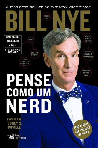 Pense como um nerd, de Nye, Bill. Editora Faro Editorial Eireli, capa mole em português, 2019