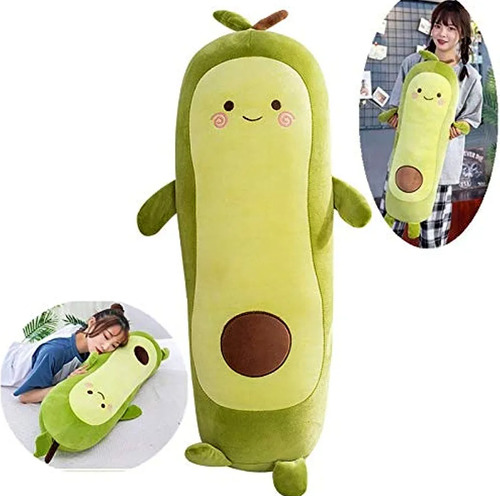 Cojín Peluche Felpa Palta Aguacate Kawaii Abrazable 70*20cm