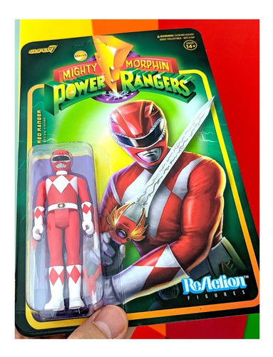 Reaction Power Rangers Red Ranger - Super 7