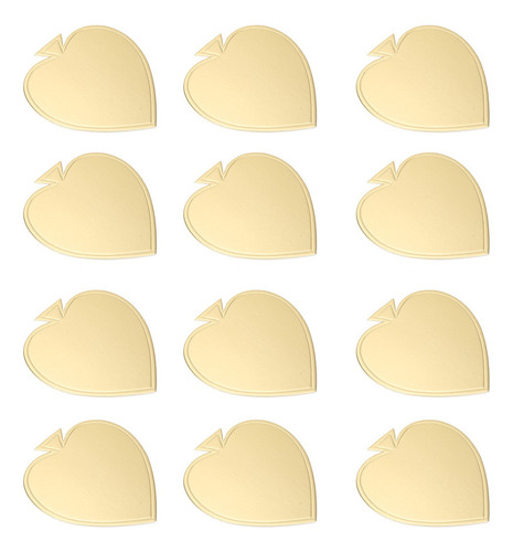 Mini Tablas De Cartón Para Tartas En Forma De Corazón, 100 U
