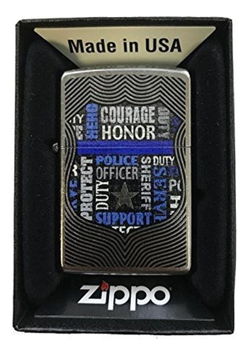 Encendedores - Encendedor Zippo Custom - Collage Blue Line P