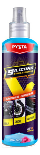 1 Spray Silicona Emulsionada Chicle Universal Moto/carro