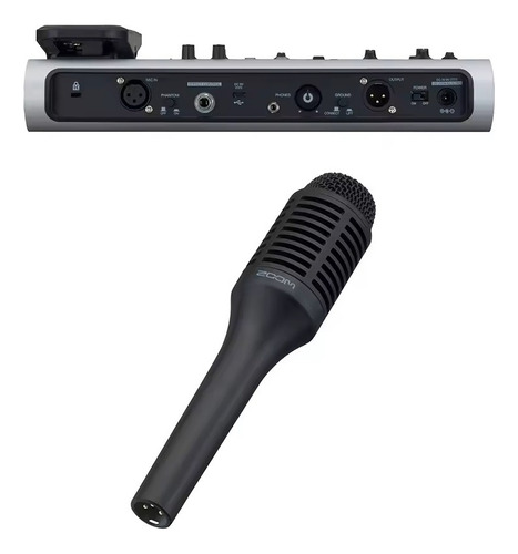 Pedaleira Pedal Efeito Voz Zoom V6 Microfone
