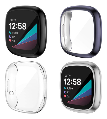 Funda Protectora Para Pantalla De Reloj Fitbit Sense/versa 3