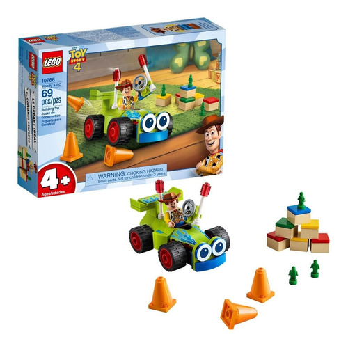 Novo Brinquedo Lego Toy Story 4 Woody E Rc 69 Peças 10766