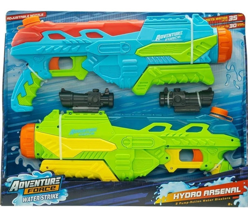 Set De Pistolas De Agua Adventure Force Hydro Arsenal 