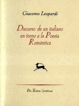 Libro Discurso De Un Italiano En Torno A La Poesía Romántica