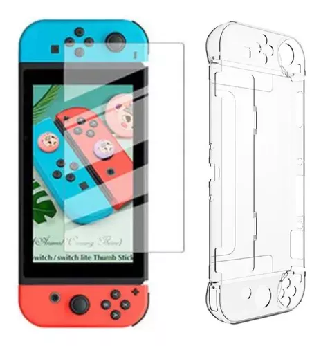 Capa Acrílica E Película De Vidro Para Nintendo Switch Oled