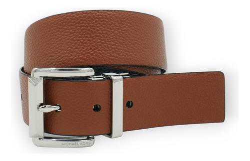 Cinturon Michael Kors Mujer Reversible Hebilla Dorada