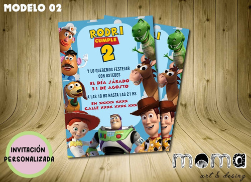 Invitaciones Imprimibles Y Digitales - Toy Story