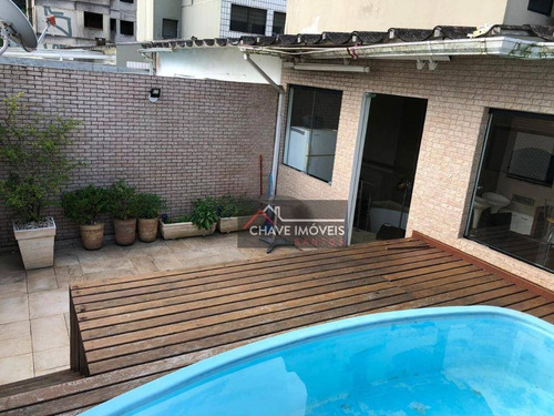 Imagem 13 de 13 de Cobertura Com 2 Dormitórios À Venda, 130 M² Por R$ 360.000,00 - Jardim Três Marias - Guarujá/sp - Co0054