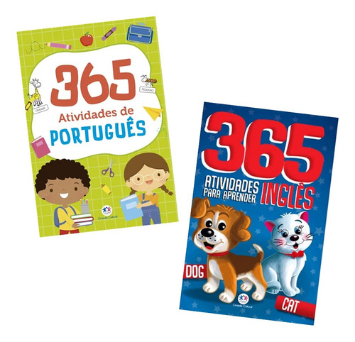Kit Aprendizado - Livro Com Atividades De Inglês E Português Para Criança - 730 Atividades 