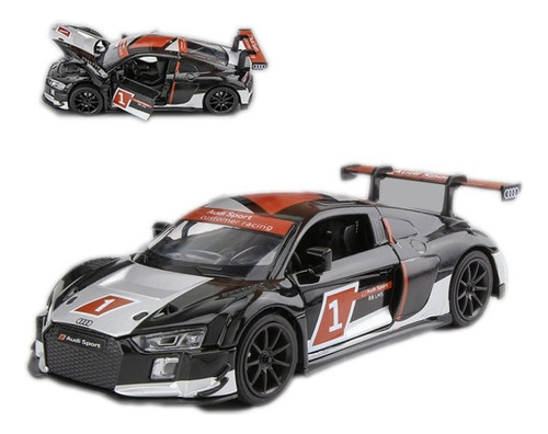 Audi R8 Lms Miniatura Metal Autos Con Luces Y Sonido 1:32