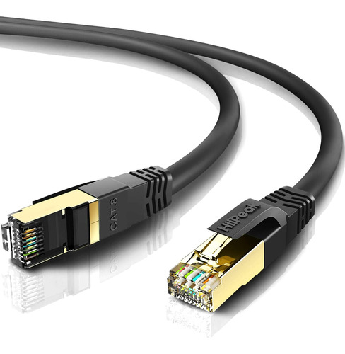 Cable Ethernet Hiipeak Cat8 De 6 Pies, Interior Y Exterior, 