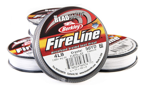 The Beadsmith Fireline De Berkley ' Hilo Trenzado Microfundi