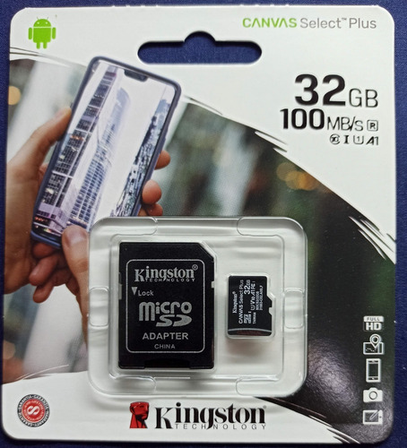 Microsd Kingston 32 Gb 100% Genuina Clase 10 100mb/s