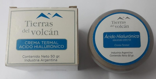 Crema Termal Acido Hialuronico Tierras Del Volcan X 50 Gr