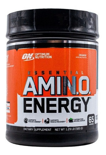 Optimum Nutrition Amino Energy 585g Suplemento En Polvo Naranja
