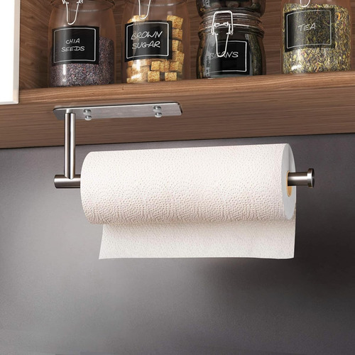 Soporte Autoadhesivo Para Toallas De Papel De Color Plata Silver